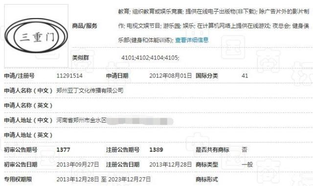 “三重門”商標(biāo)被無效宣告，申請商標(biāo)可不能亂來！